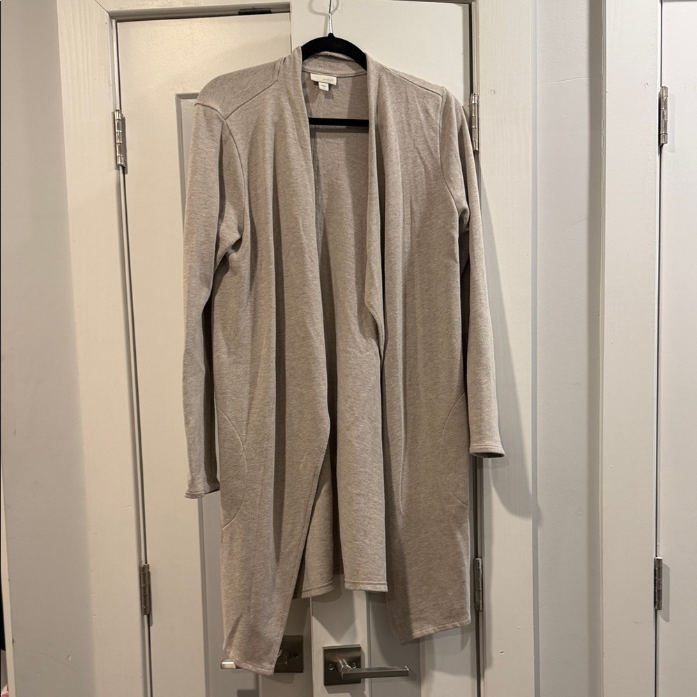 Open-Front Taupe Women's Cardigan Sweater Super Soft